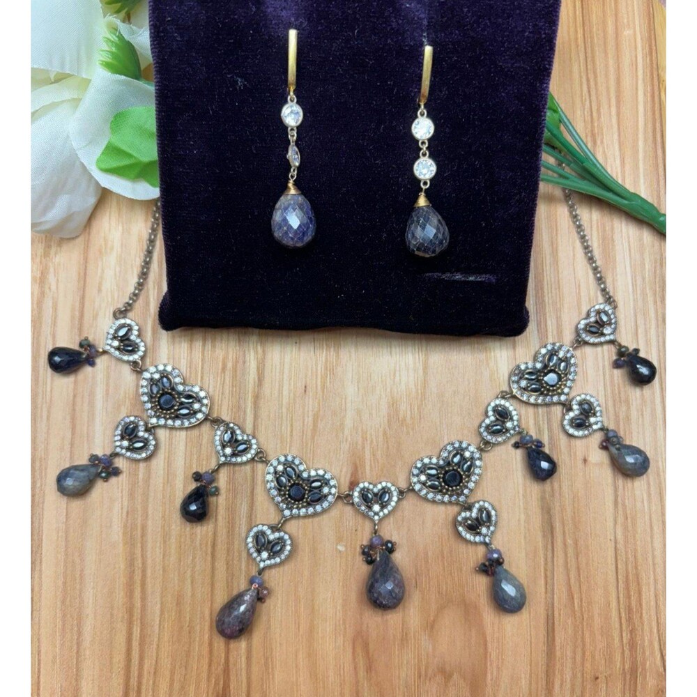 925 Sterling Silver Turkish Vintage Jewelry Set for Women,NEW,Antique,Handmade - Picture 2 of 8